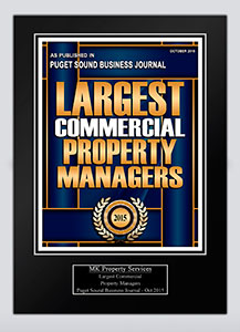 Largest Commercial Property Managers 2015 Plaque